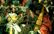 Paolo  Veronese a group of musicians oil
